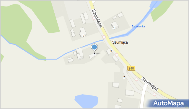 Szumiąca, Szumiąca, 5, mapa Szumiąca