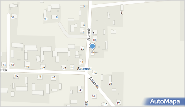 Szumsk, Szumsk, 12, mapa Szumsk