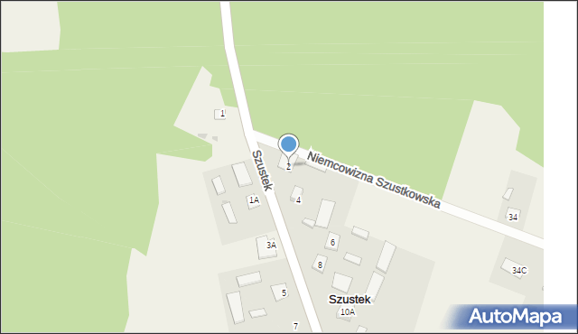 Szustek, Szustek, 2, mapa Szustek