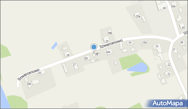 Szwarcenowo, Szwarcenowo, 26b, mapa Szwarcenowo