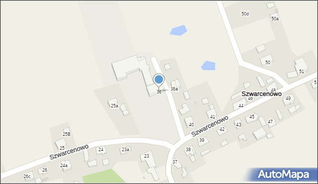 Szwarcenowo, Szwarcenowo, 36, mapa Szwarcenowo