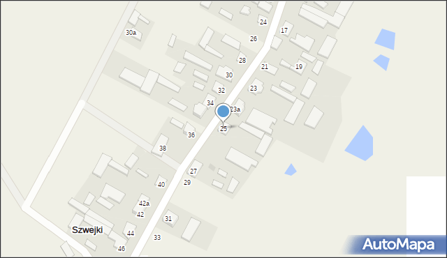 Szwejki, Szwejki, 25, mapa Szwejki
