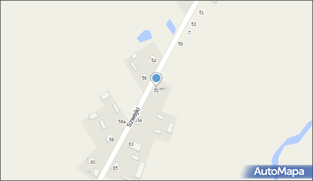 Szwejki, Szwejki, 61, mapa Szwejki