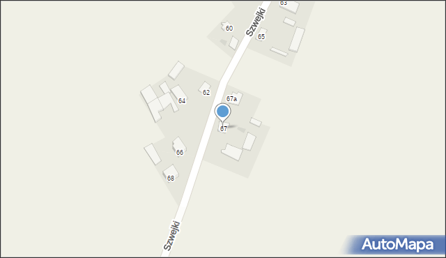 Szwejki, Szwejki, 67, mapa Szwejki