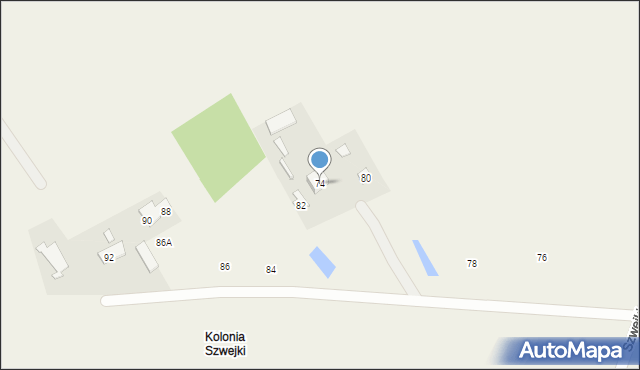 Szwejki, Szwejki, 74, mapa Szwejki