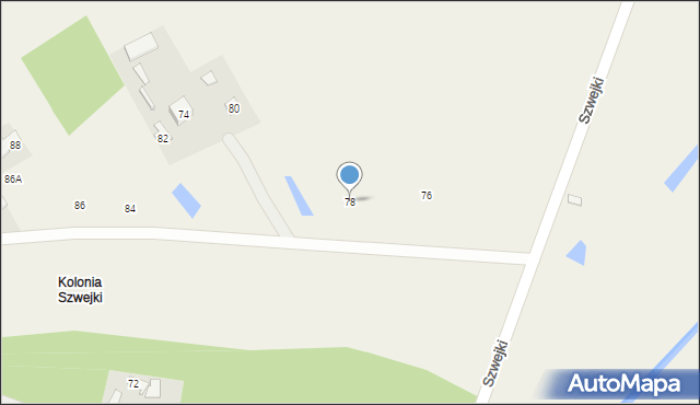 Szwejki, Szwejki, 78, mapa Szwejki