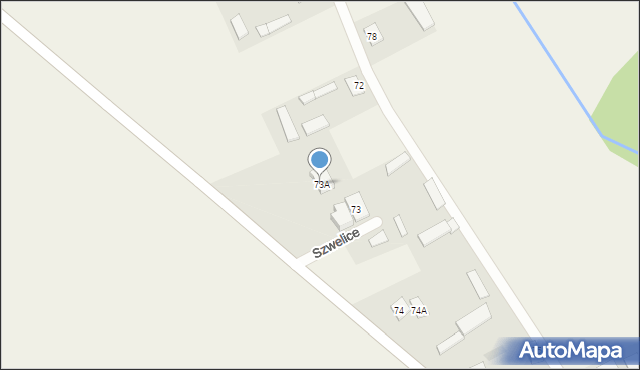 Szwelice, Szwelice, 73A, mapa Szwelice