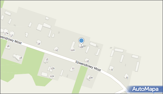 Szwendrowy Most, Szwendrowy Most, 11b, mapa Szwendrowy Most
