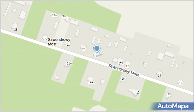 Szwendrowy Most, Szwendrowy Most, 19, mapa Szwendrowy Most