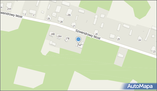 Szwendrowy Most, Szwendrowy Most, 27A, mapa Szwendrowy Most