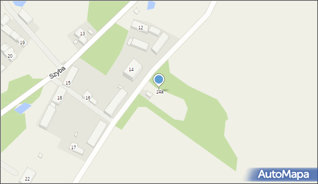 Szyba, Szyba, 14a, mapa Szyba
