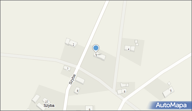 Szyba, Szyba, 3, mapa Szyba