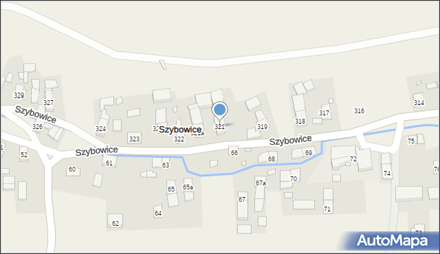 Szybowice, Szybowice, 321, mapa Szybowice