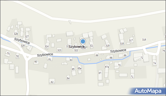 Szybowice, Szybowice, 321a, mapa Szybowice
