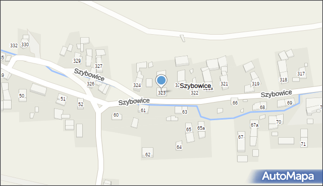Szybowice, Szybowice, 323, mapa Szybowice