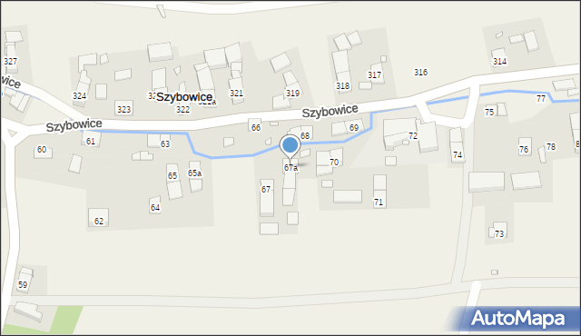 Szybowice, Szybowice, 67a, mapa Szybowice