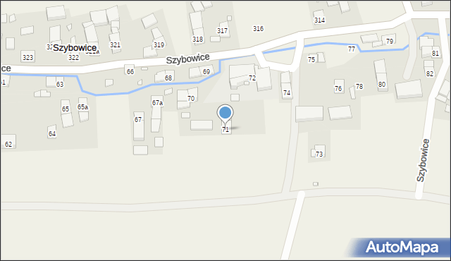 Szybowice, Szybowice, 71, mapa Szybowice