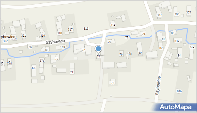 Szybowice, Szybowice, 74, mapa Szybowice