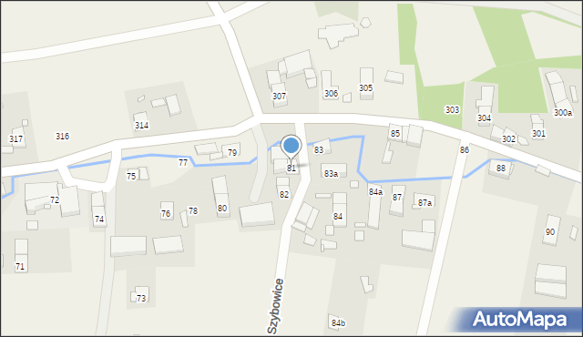 Szybowice, Szybowice, 81, mapa Szybowice