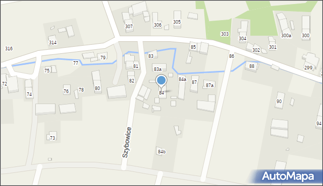 Szybowice, Szybowice, 84, mapa Szybowice