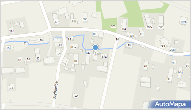 Szybowice, Szybowice, 87, mapa Szybowice