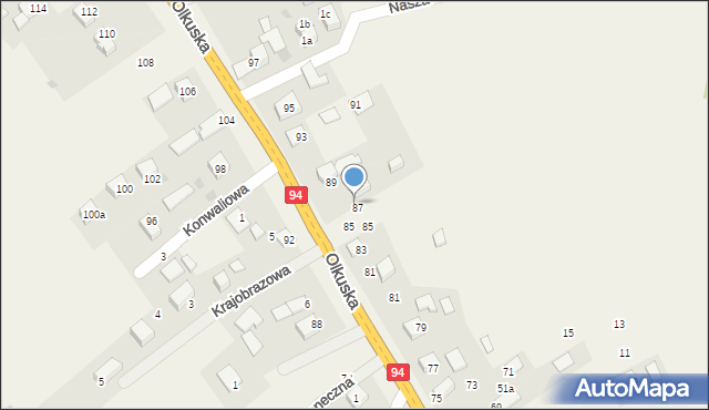 Szyce, Szyce, 124, mapa Szyce
