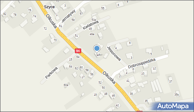 Szyce, Szyce, 47, mapa Szyce