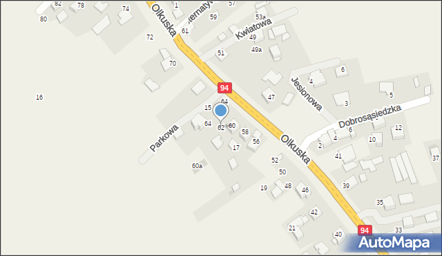 Szyce, Szyce, 62, mapa Szyce