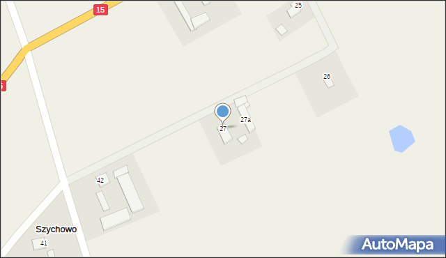 Szychowo, Szychowo, 27, mapa Szychowo