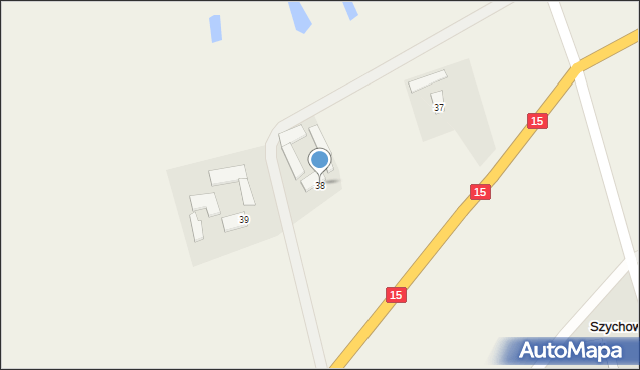 Szychowo, Szychowo, 38, mapa Szychowo
