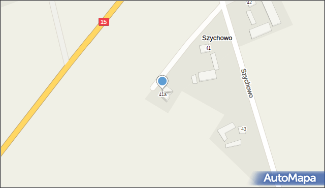 Szychowo, Szychowo, 41a, mapa Szychowo