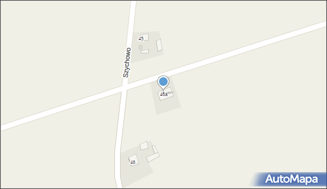Szychowo, Szychowo, 46a, mapa Szychowo