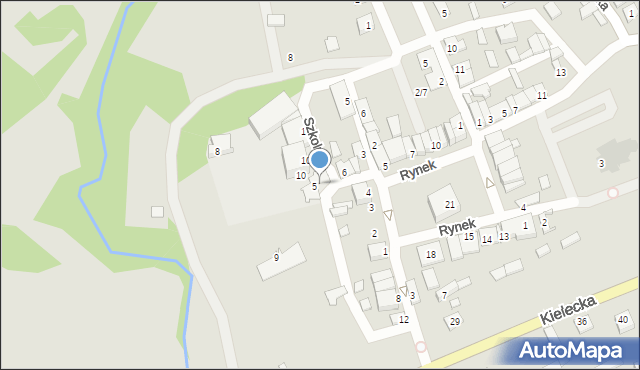 Szydłów, Szkolna, 8, mapa Szydłów