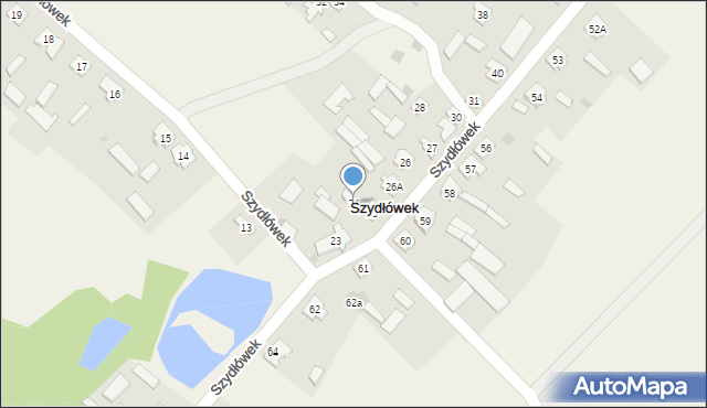 Szydłówek, Szydłówek, 24, mapa Szydłówek