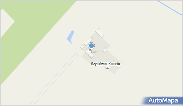 Szydłówek, Szydłówek, 46a, mapa Szydłówek