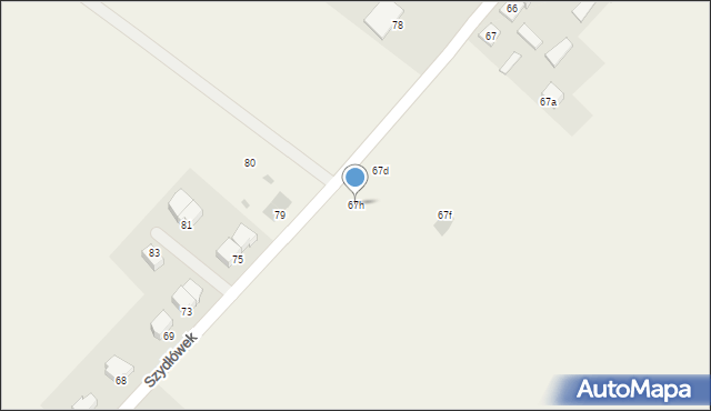 Szydłówek, Szydłówek, 67h, mapa Szydłówek