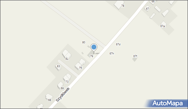 Szydłówek, Szydłówek, 79a, mapa Szydłówek