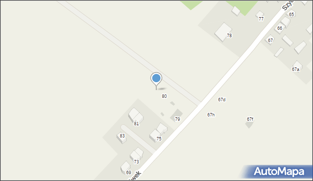 Szydłówek, Szydłówek, 80a, mapa Szydłówek