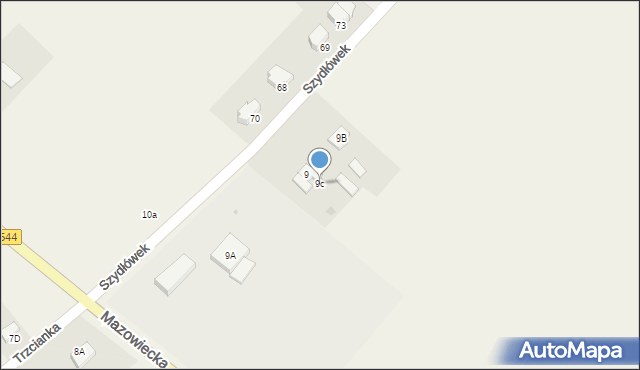 Szydłówek, Szydłówek, 9c, mapa Szydłówek
