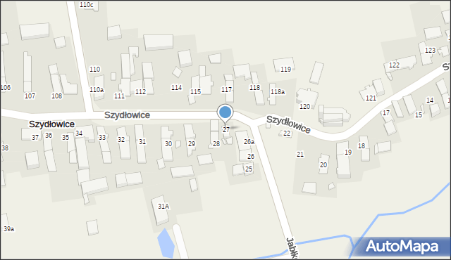Szydłowice, Szydłowice, 27, mapa Szydłowice