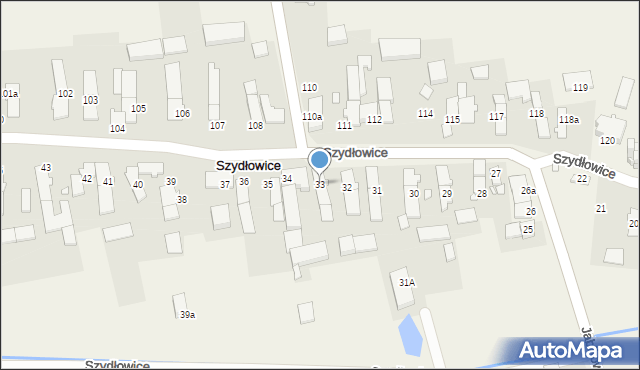 Szydłowice, Szydłowice, 33, mapa Szydłowice