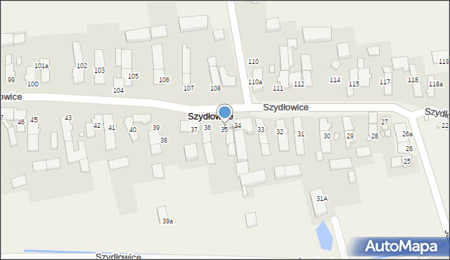 Szydłowice, Szydłowice, 35, mapa Szydłowice