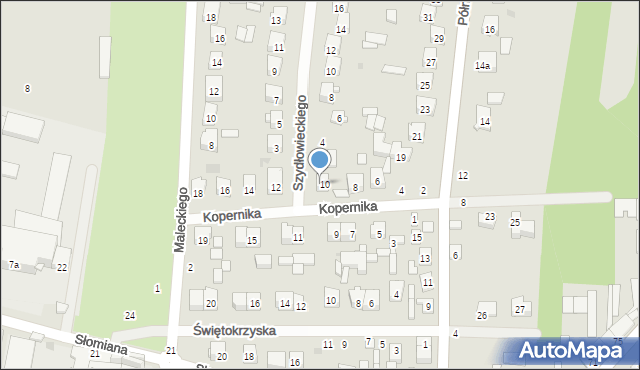 Szydłowiec, Szydłowieckiego Mikołaja, 2, mapa Szydłowiec