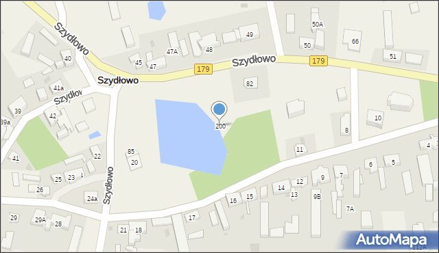 Szydłowo, Szydłowo, 200, mapa Szydłowo