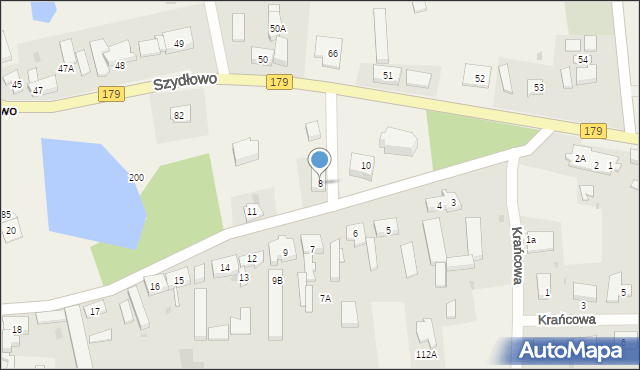 Szydłowo, Szydłowo, 8, mapa Szydłowo