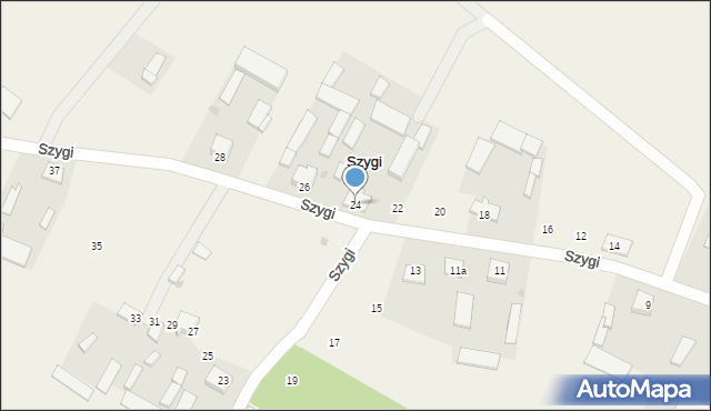 Szygi, Szygi, 24, mapa Szygi