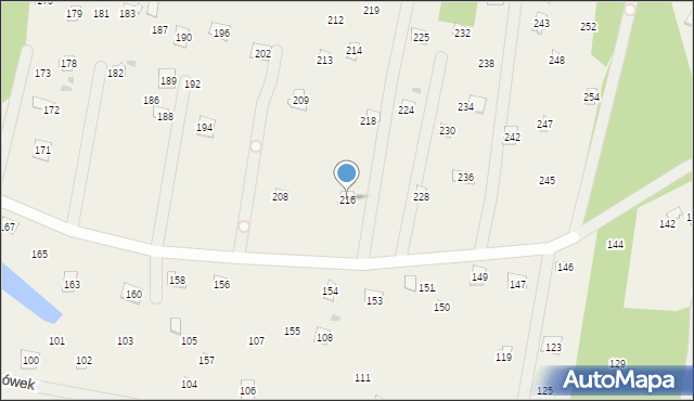 Szygówek, Szygówek, 216, mapa Szygówek