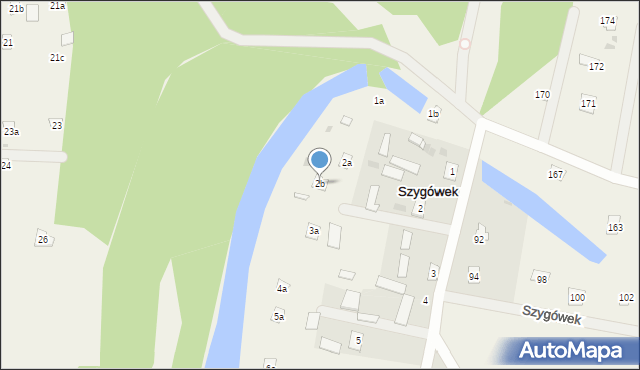 Szygówek, Szygówek, 2b, mapa Szygówek