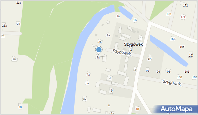 Szygówek, Szygówek, 3b, mapa Szygówek