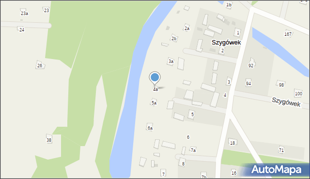 Szygówek, Szygówek, 4a, mapa Szygówek